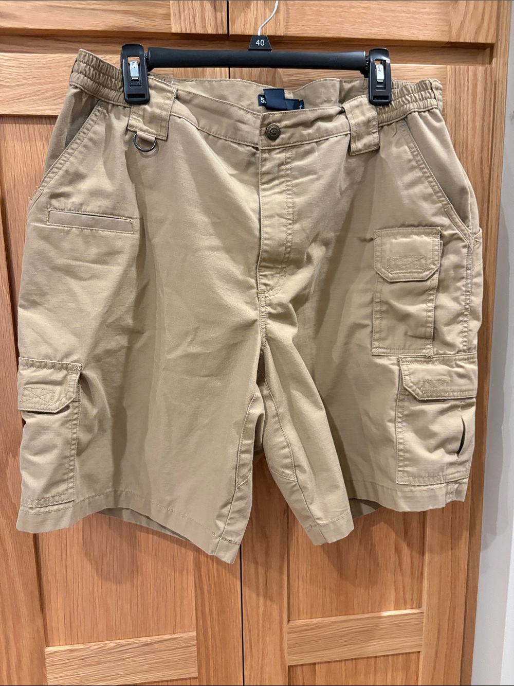 Men's size 38 5.11 Tactical Series Khaki Cargo Shorts - Classic Utility Style